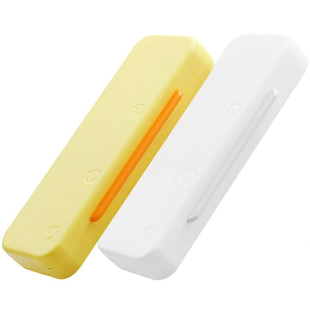 Pencil Box Double Layer Storage for School Supplies 4Pcs Assorted Color