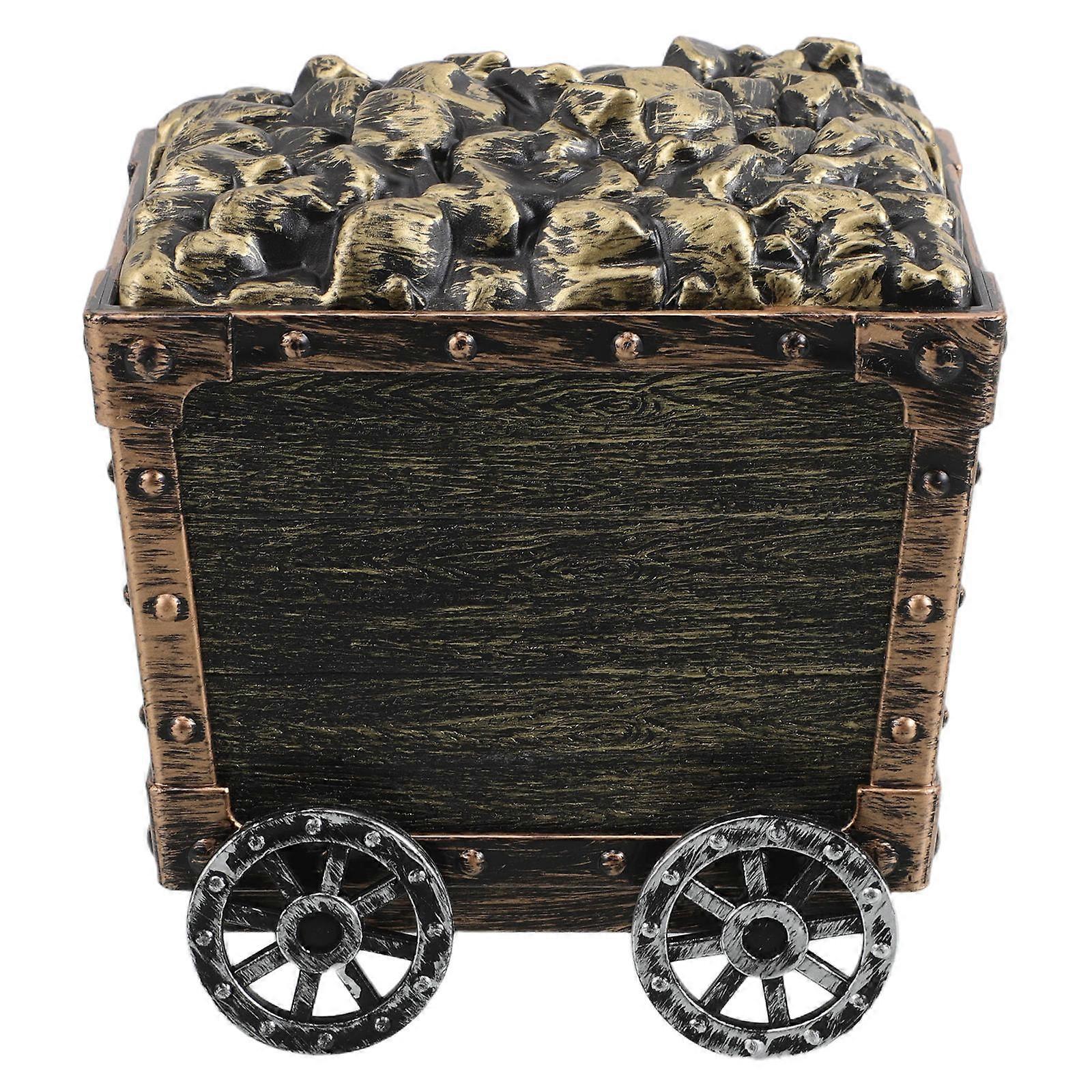 Children's Pirate Treasure Box Mining Cart Toy with Storage 2Pcs