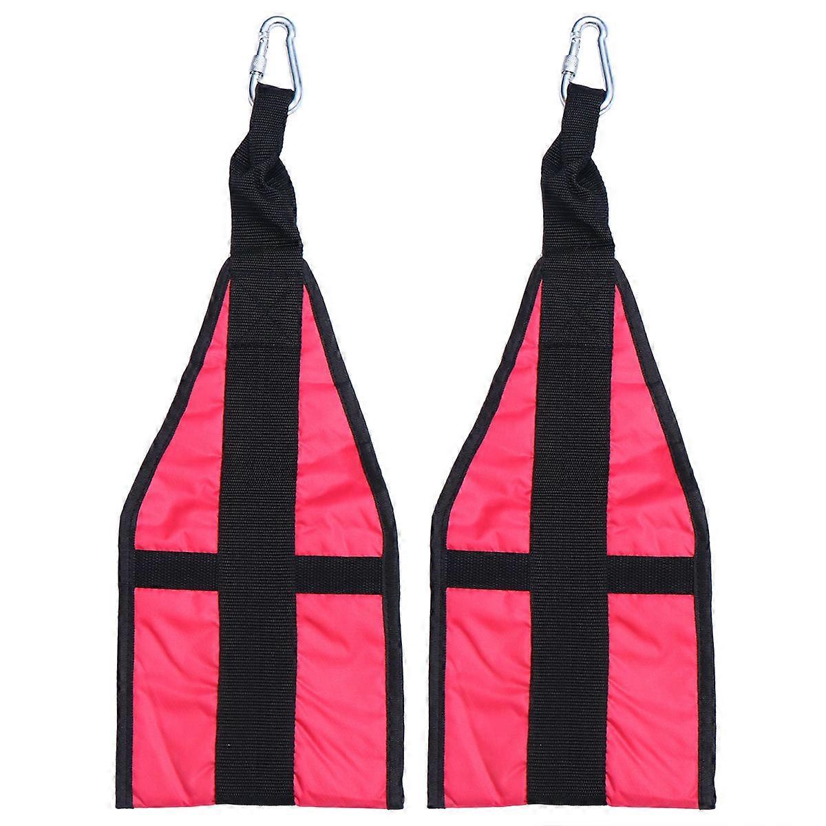 Professional Slings Abdominal Exercise Belts for Training 2Sets Rosy