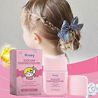 Hair Finishing Stick Gel, Hårvoksstift til børn, Hårgelé til børn, Fly Away Stick til hår, Naturlig og ikke-fedtet Slick Stylingcreme, Edge Control