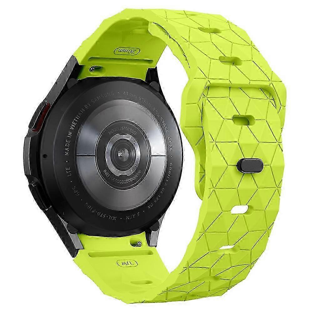 s5t For Samsung Galaxy Watch7 Watch6 Watch 5 Watch FE 40mm Watch4 J8l Football Pattern Strap Silicon