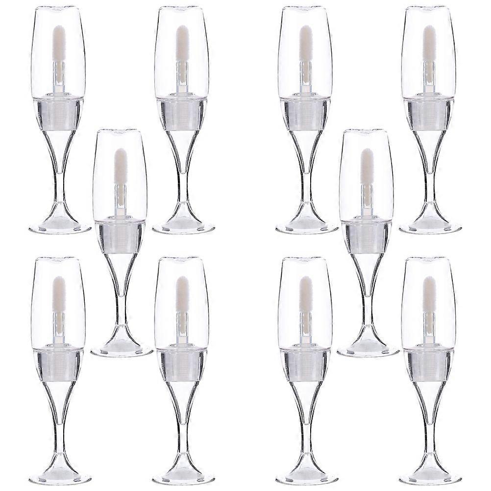 Empty Lip Gloss Bottles Practical Tubes for Liquid Holding 10Pcs Set