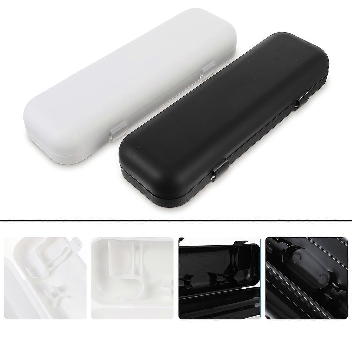 Electric Toothbrush Holder for Compact Storage 4Pcs Black Travel Case