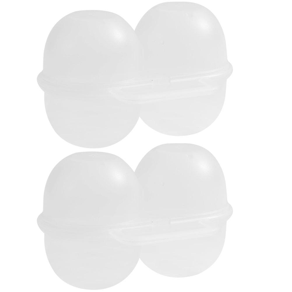 Shockproof Egg Case For Outdoor Use Ideal For Barbecue With Grid Design And Lightweight Features 2Pcs