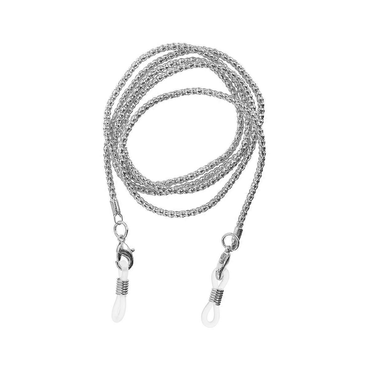 Holder with Metal Chain Strap for 2Sets Durable Glasses Rope