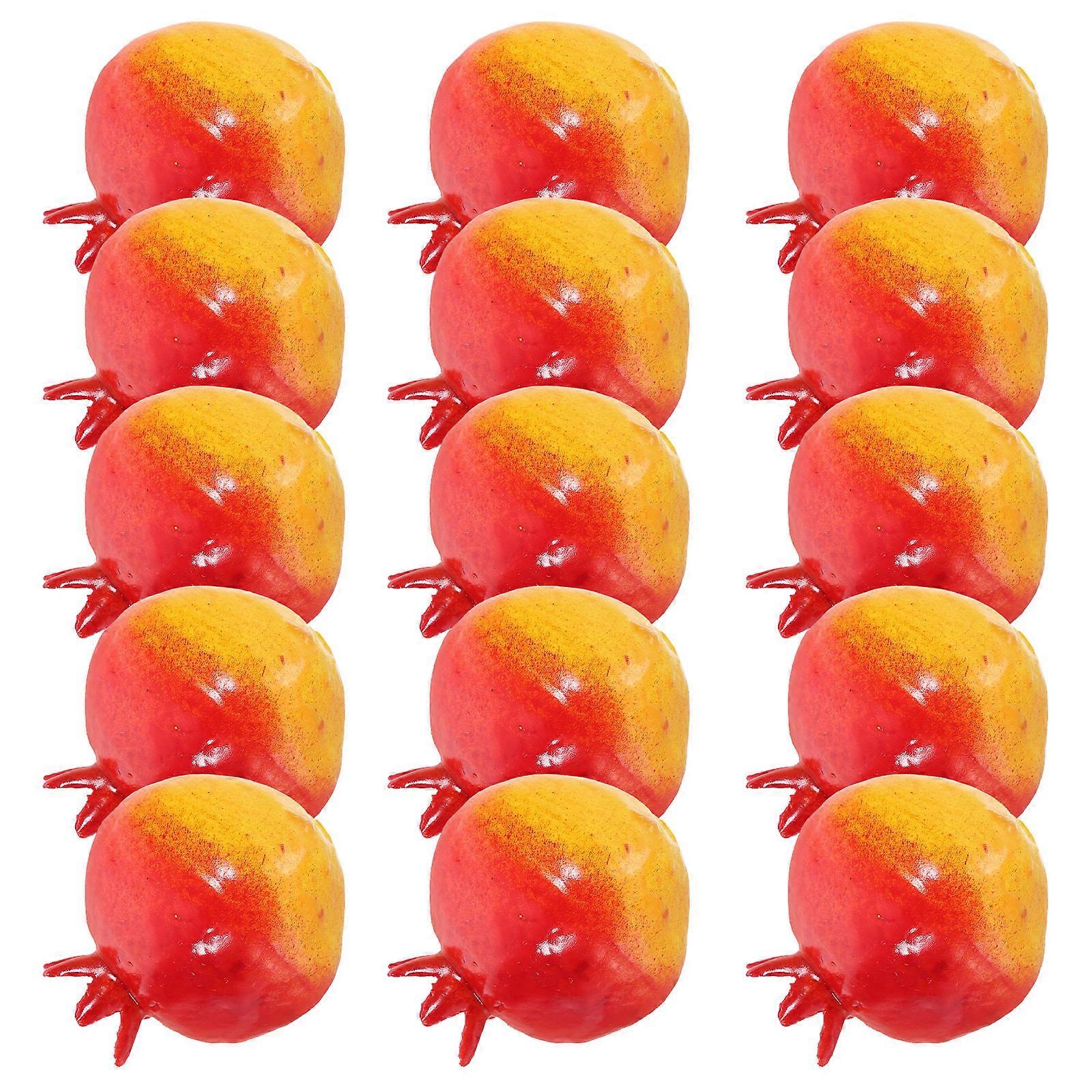 Fake Pomegranate Artificial Models for Decoration 80Pcs Foam Multi Color