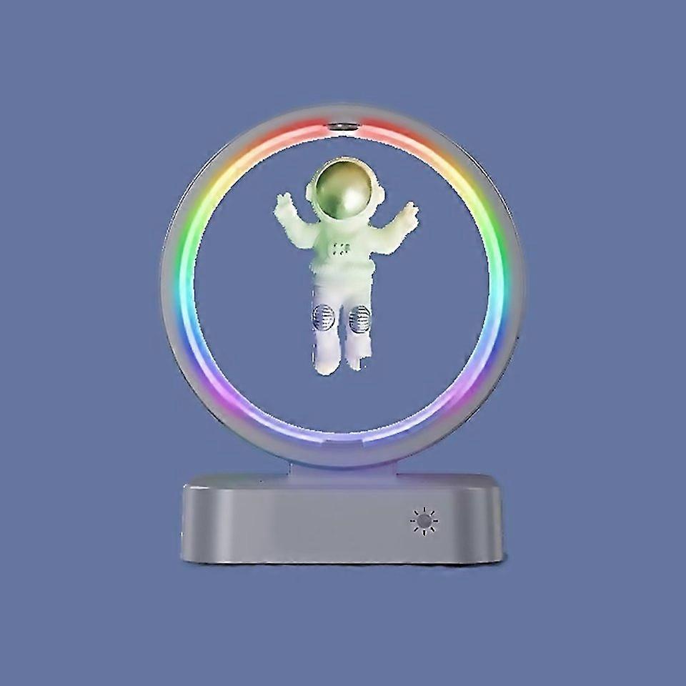 For Y558 Magnetic Levitation Astronaut Tws Bluetooth Speaker With Rgb Lightstyle Basic Basic Silver