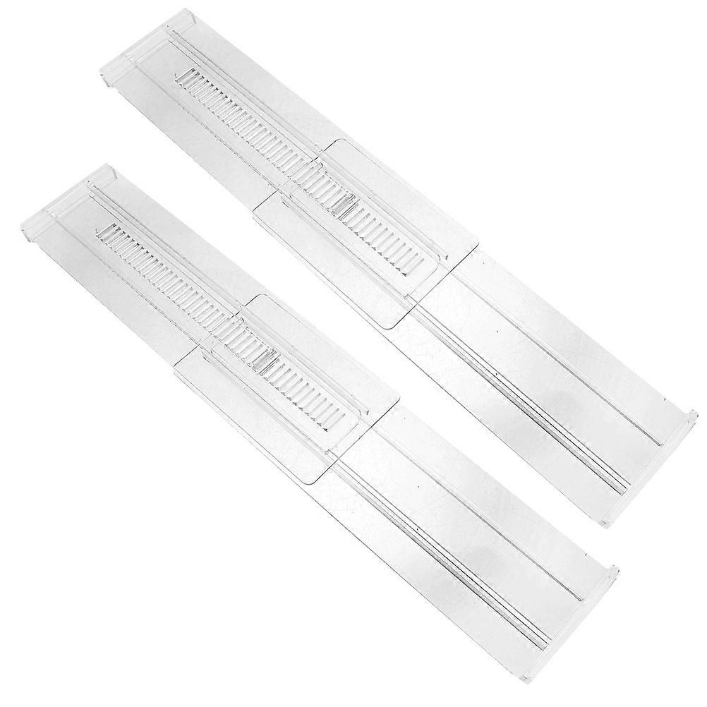 Adjustable Drawer Dividers Transparent Drawer Divider for Home 2Pcs