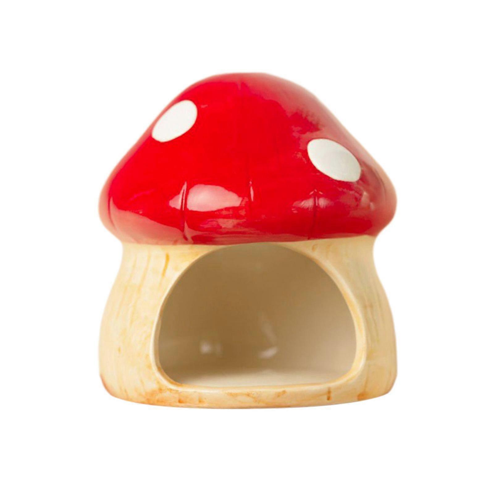 Ceramic Hamster House Small Animal Hideout Cave for Mouse Squirrels Hedgehog