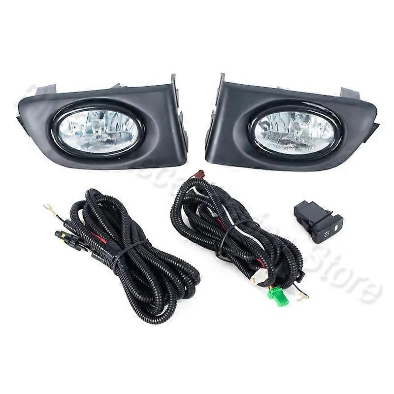 Compatible PMFC 1Pair Car Front Bumper Fog Light For Honda Civic 2001-2002 ES With Wire Switch Bulb Set Fog Lamp Halogen 33951-S5A-W01