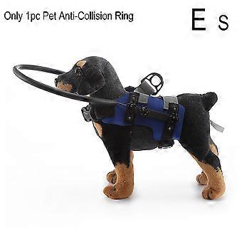 2 Pack Polyester Pet Anti-Collision Ring for Blind Dogs Adjustable Safety Bumper Harness for Small Medium Dogs Mat
