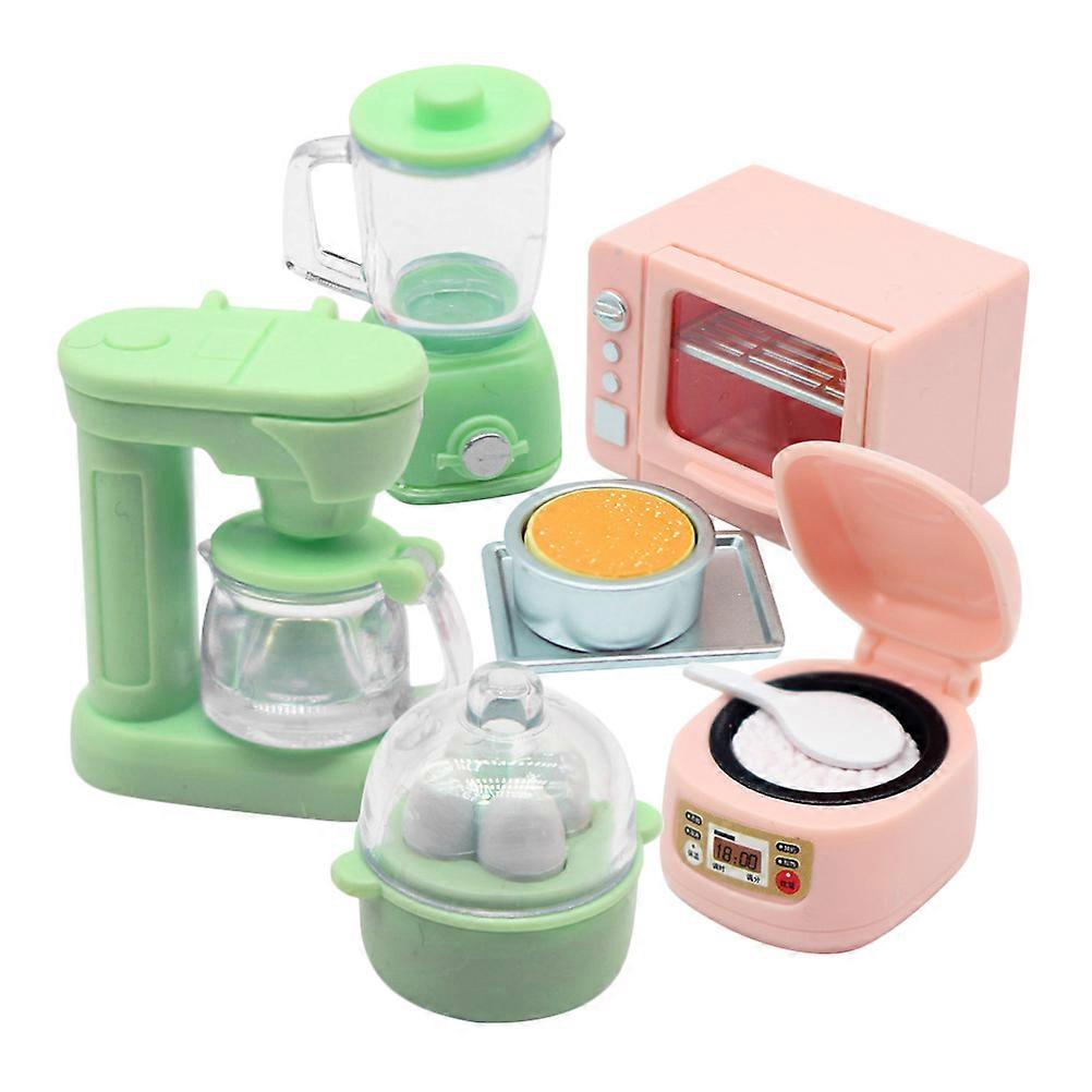 Doll House Kitchen Tools Mini Oven Set for Kids 1Set Assorted Color Design