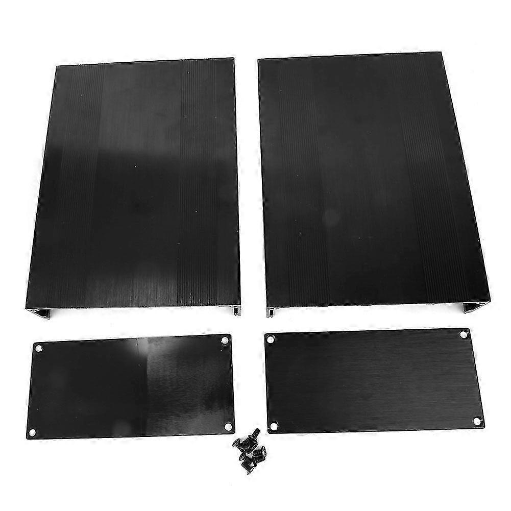 25-26 Split Type Aluminum Cooling Case Enclosure Electronic Box for Amplifier GPS (200mm)