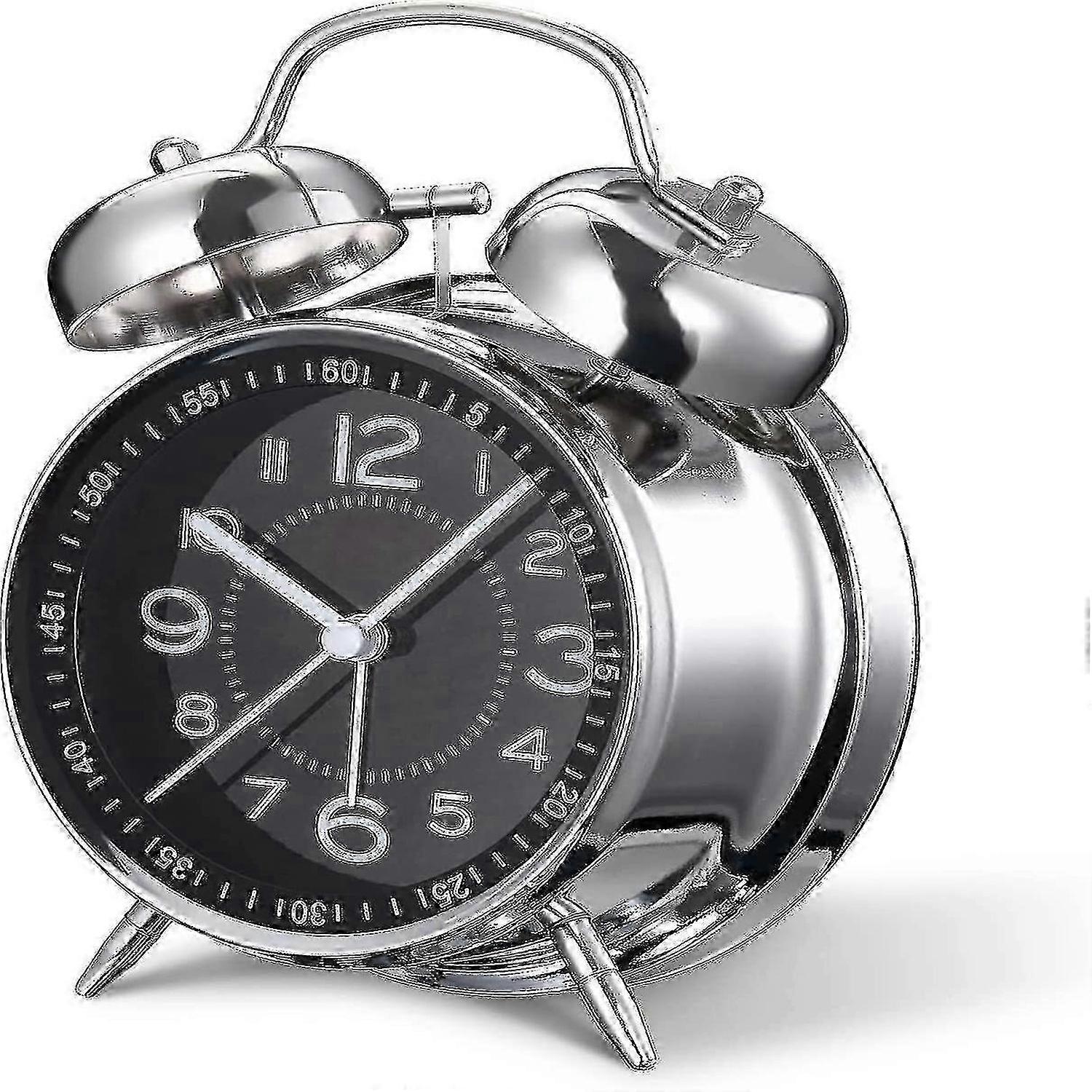 Réveil robuste pour les dormeurs profonds avec conception à double cloche