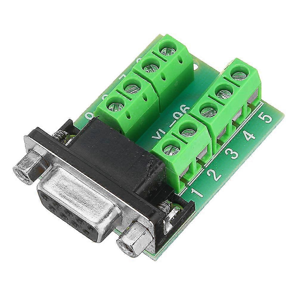 RS232 DB9 Female Head Terminal Connector 5Piece Serial Port Adapter