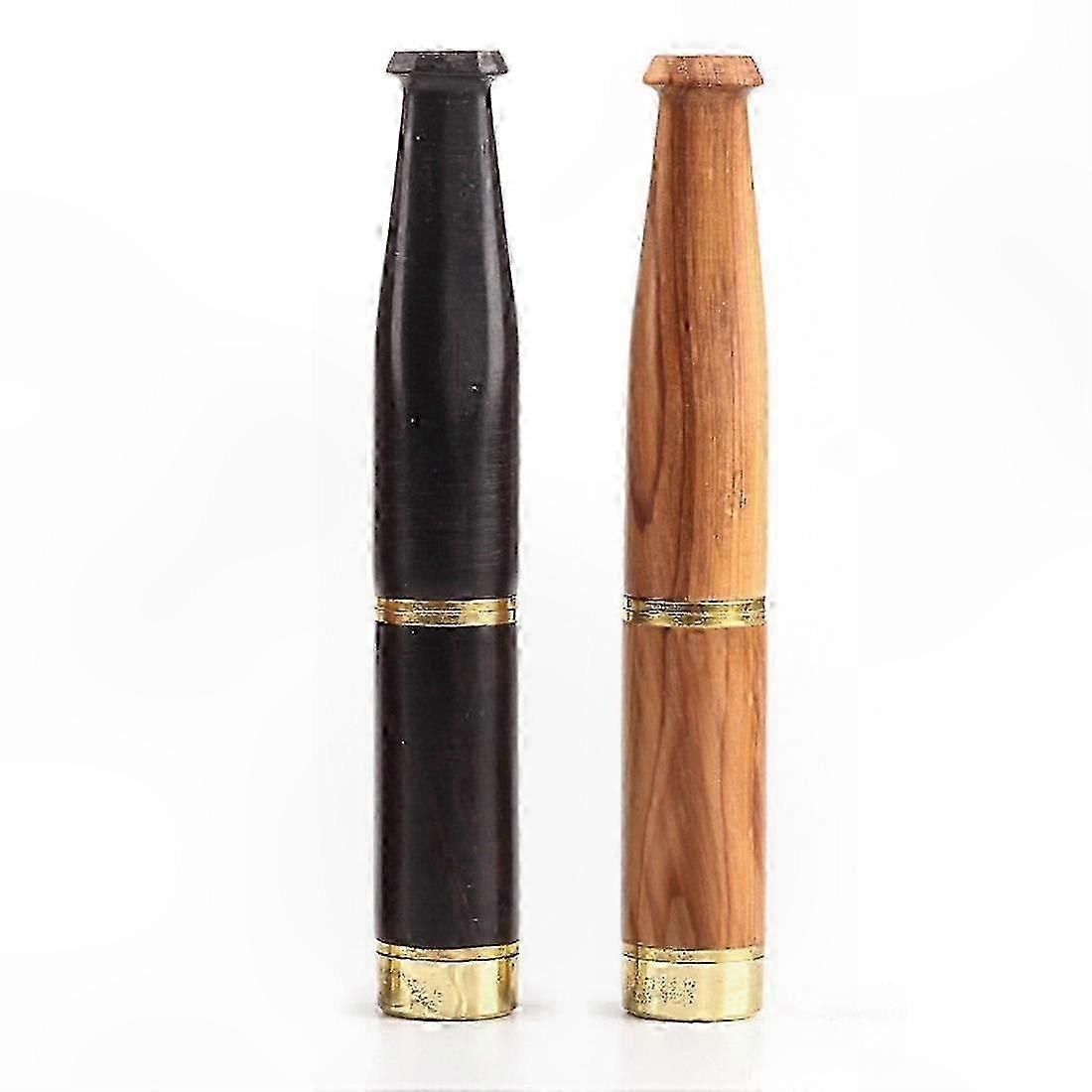 Vintage Wooden Cigarette Holders, Handcrafted Washable Filters, Set of 2