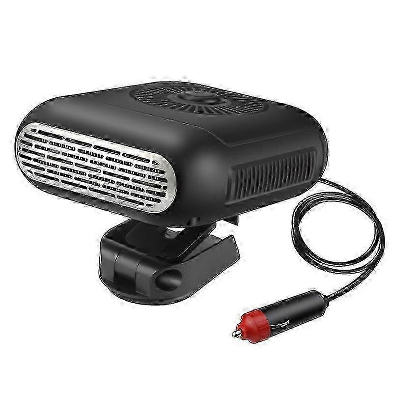 Car Heater, 12V 120W Portable Windshield Defroster with Heating/Cooling Function, Cigarette Lighter Socket, 360 Rotating Base