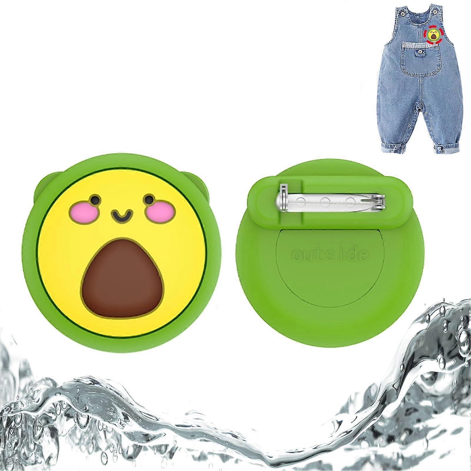 Case Hidden for Airtag Protective Holder Cover With Pin Compatible With Airtag Green Avocado