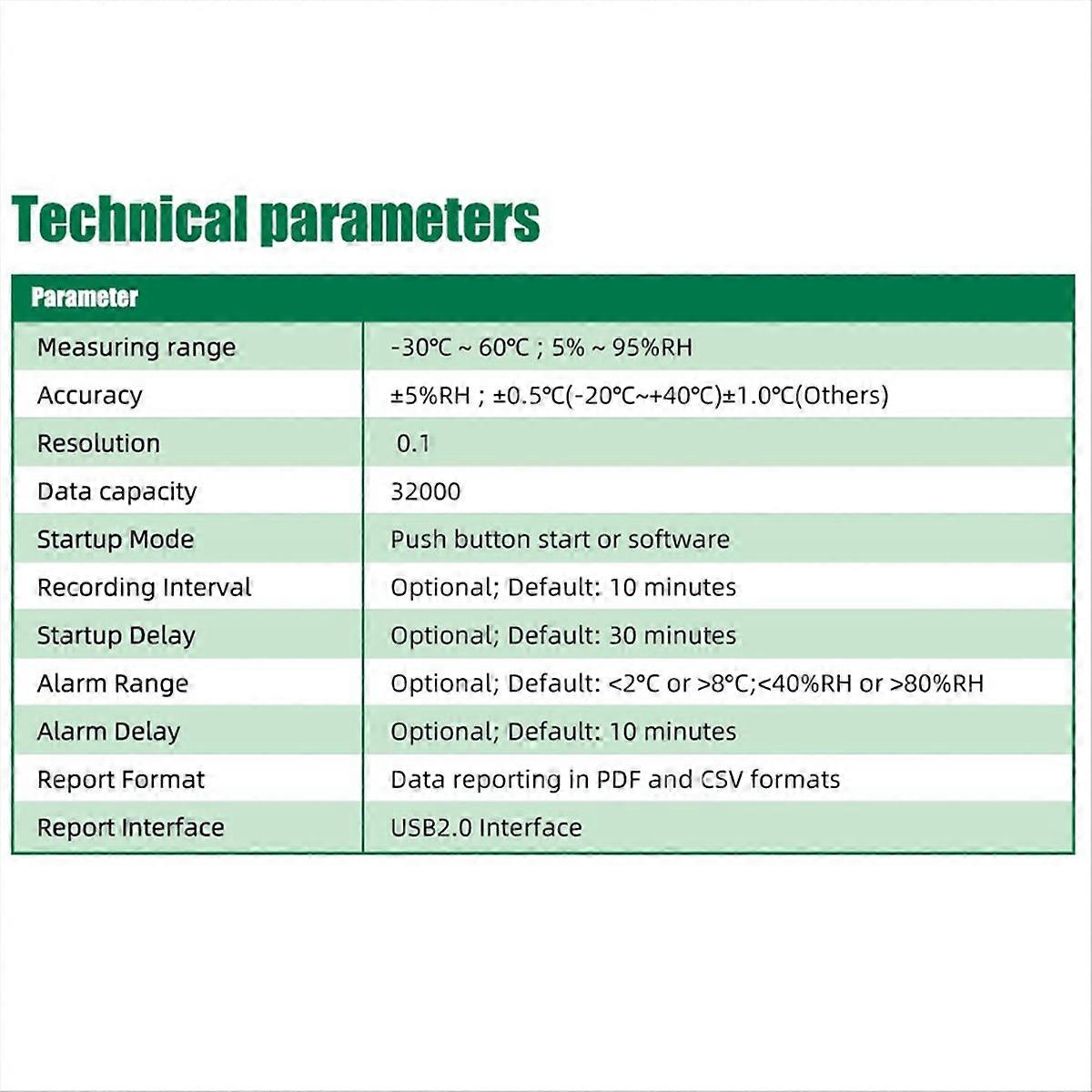 TempG03 USB-lämpötila- ja kosteusdataloggeri