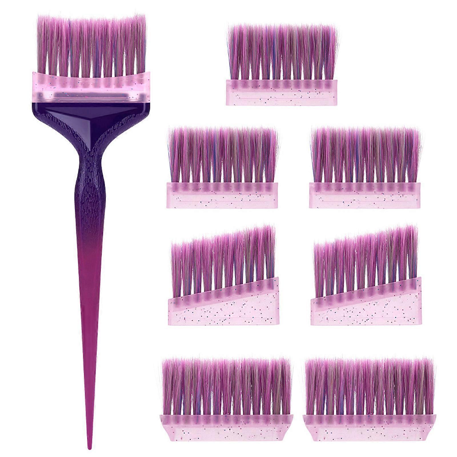 Hair Tint Brush And Styling Comb With Secure Grip For Uniform Color Coverage Simple Wash Plastic Deep Care Tool  Red and blue