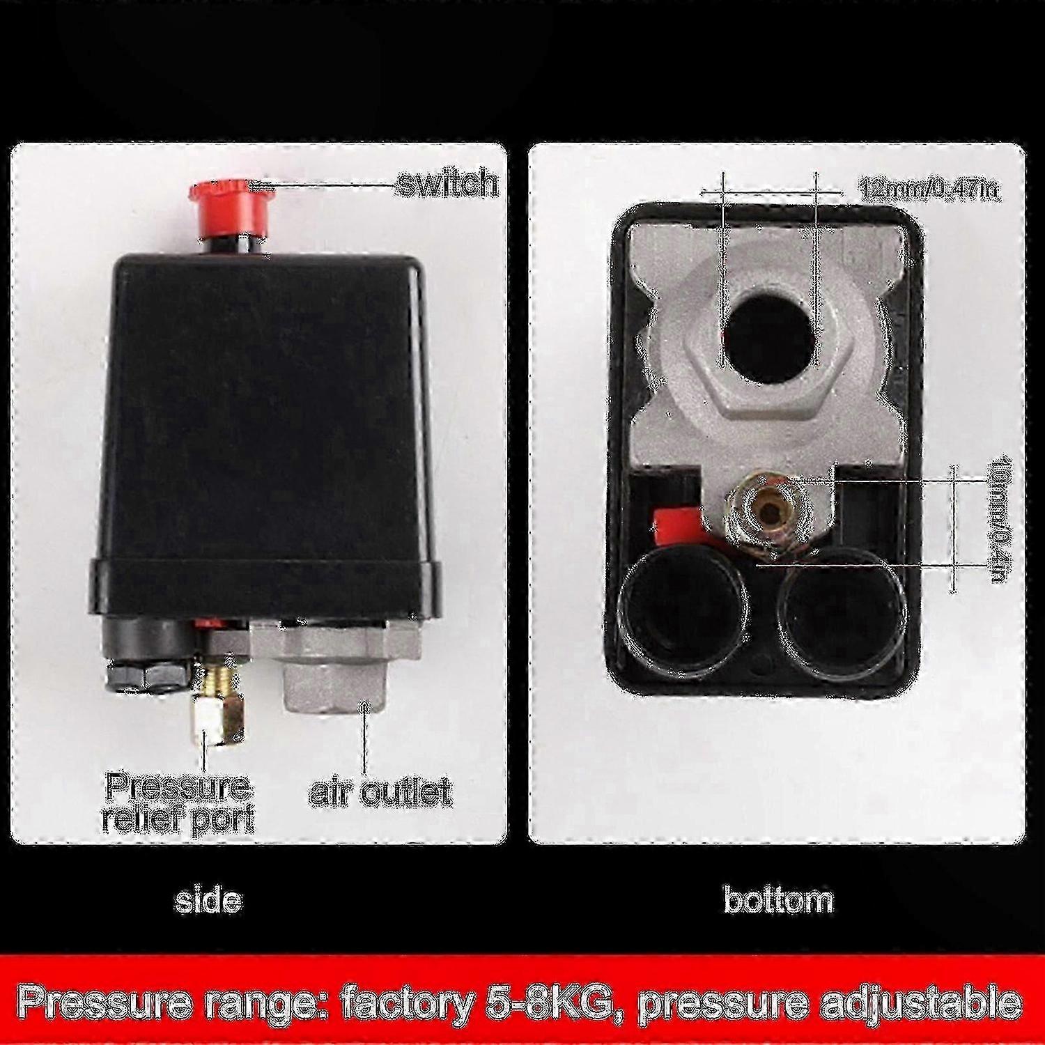 90-120psi Air Compressor Pressure Switch Control Valve Regulator