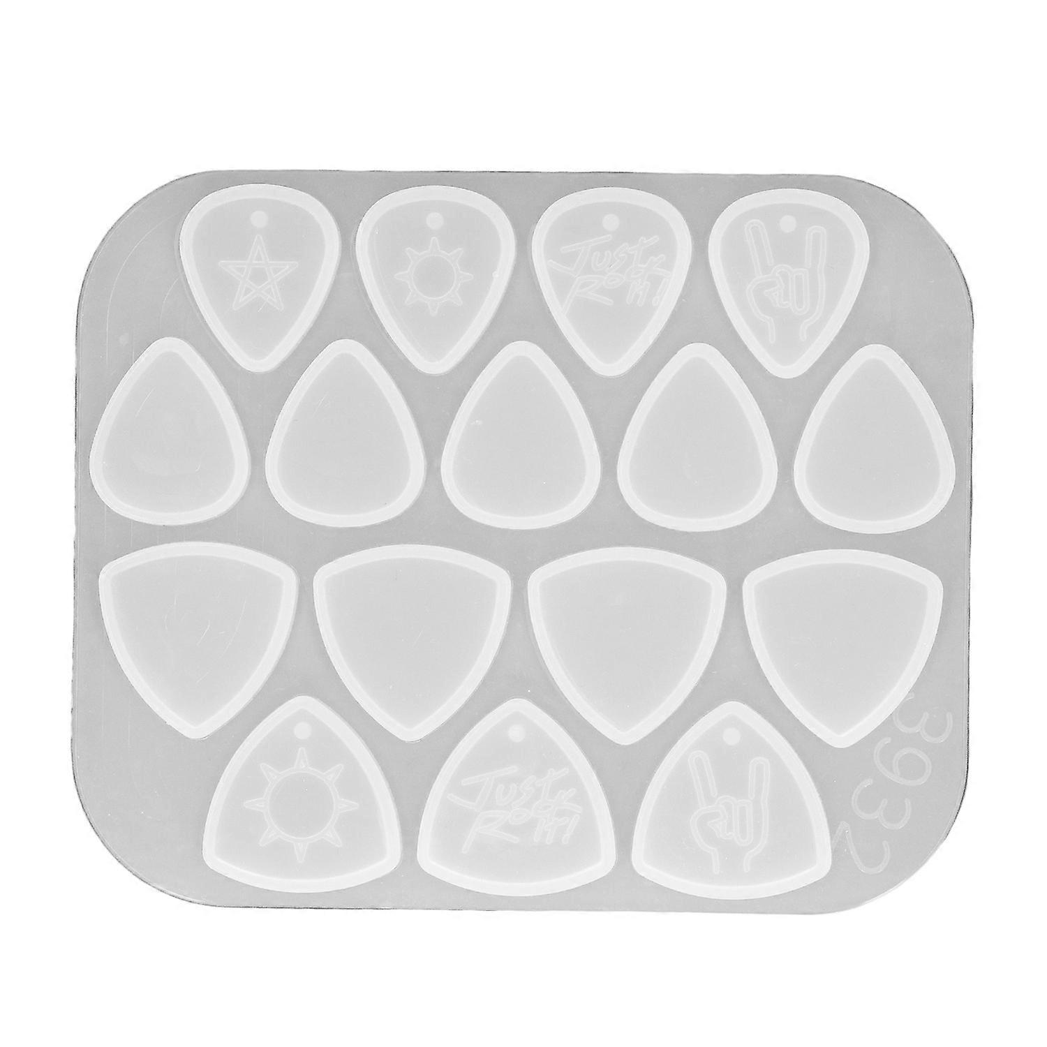 Silicone Mold Reusable Multipurpose DIY Triangle Guitar Picks Crystal Epoxy Silicone Mold