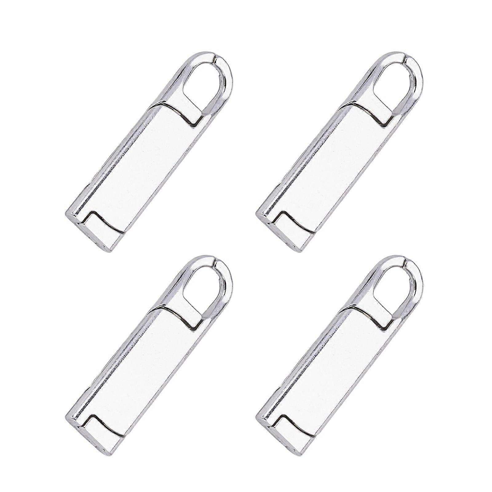 4db cipzár lehúzó csere levehető cipzárak húzók cipzárak csere csúszkák ruházati bőröndökhöz poggyász sátrak ezüst