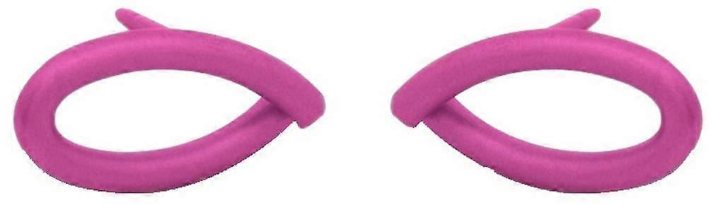 Ti2 Titanium Crossover Stud Earrings - Pink