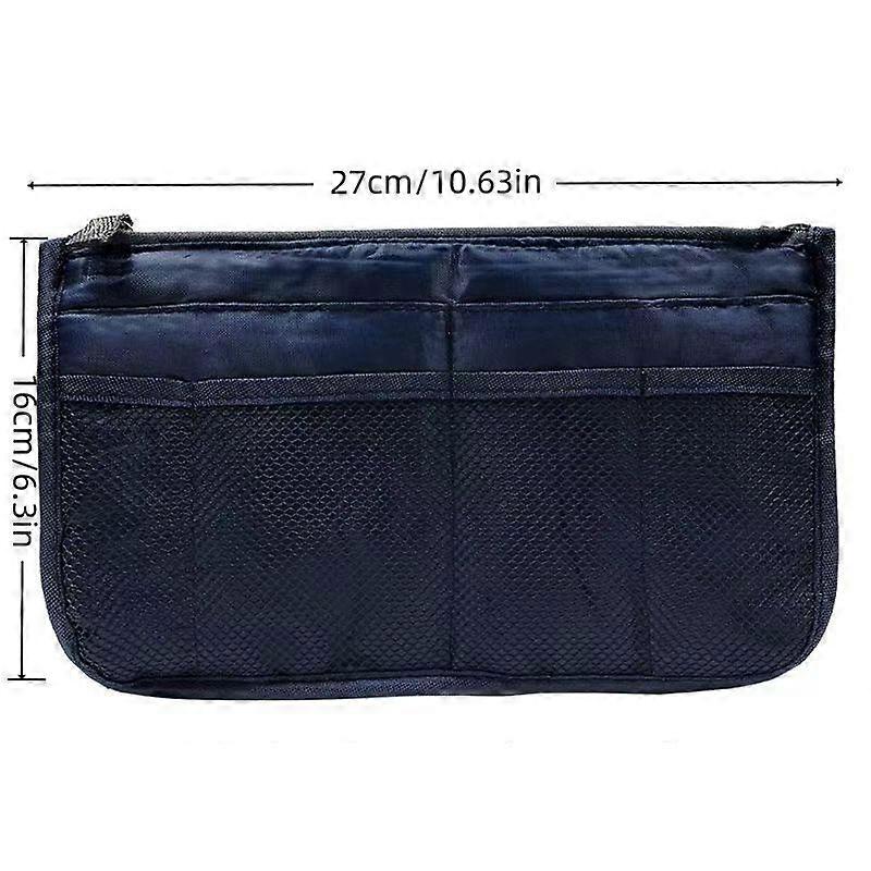 Multi-pocket Storage Bag, 1 Count Versatile Multi-pocket Storage Bag, Compact Organizer for Handbag or Backpack, Inner Divider for Efficient