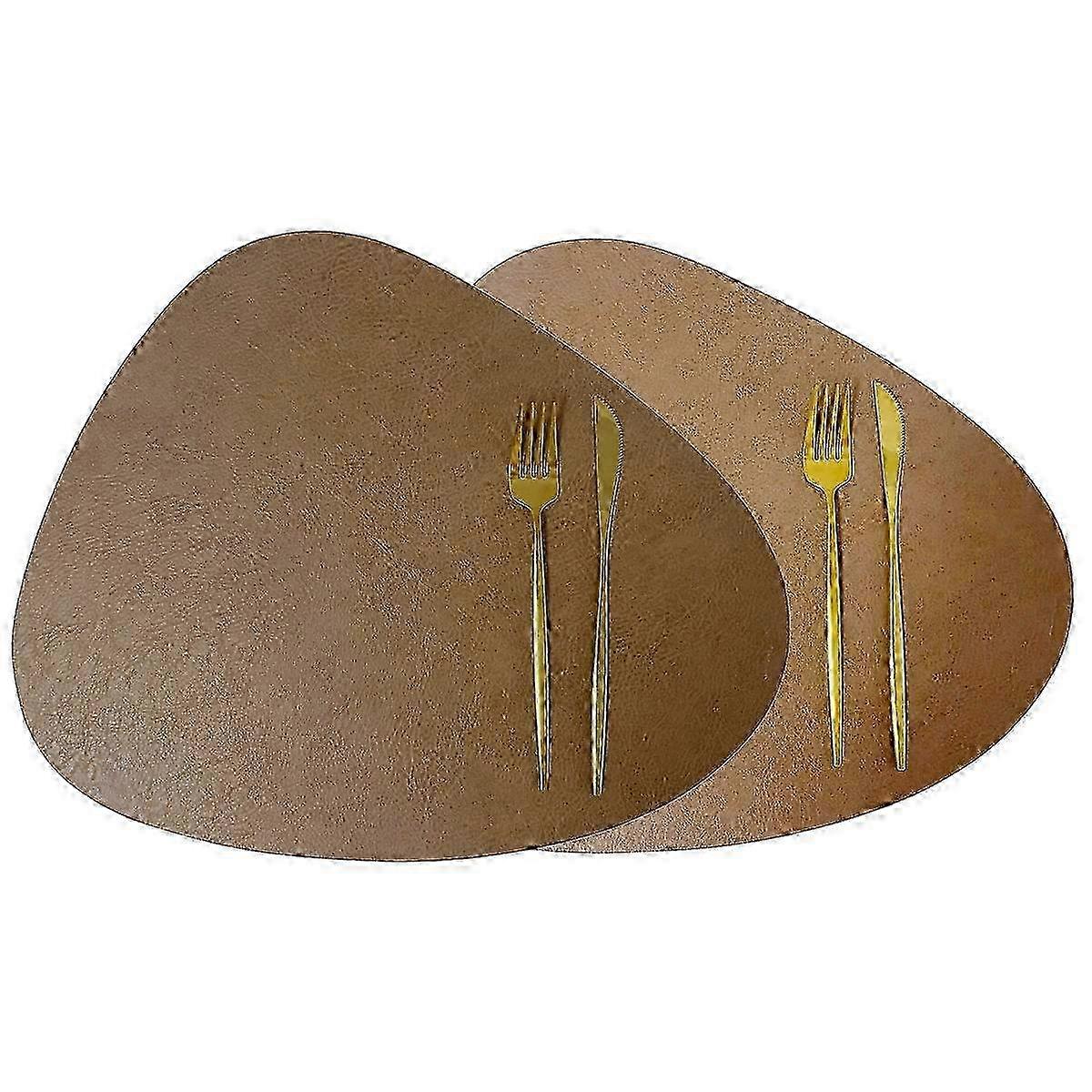 Waterproof Cowhide Texture Placemats for Home and Restaurant Use 2025