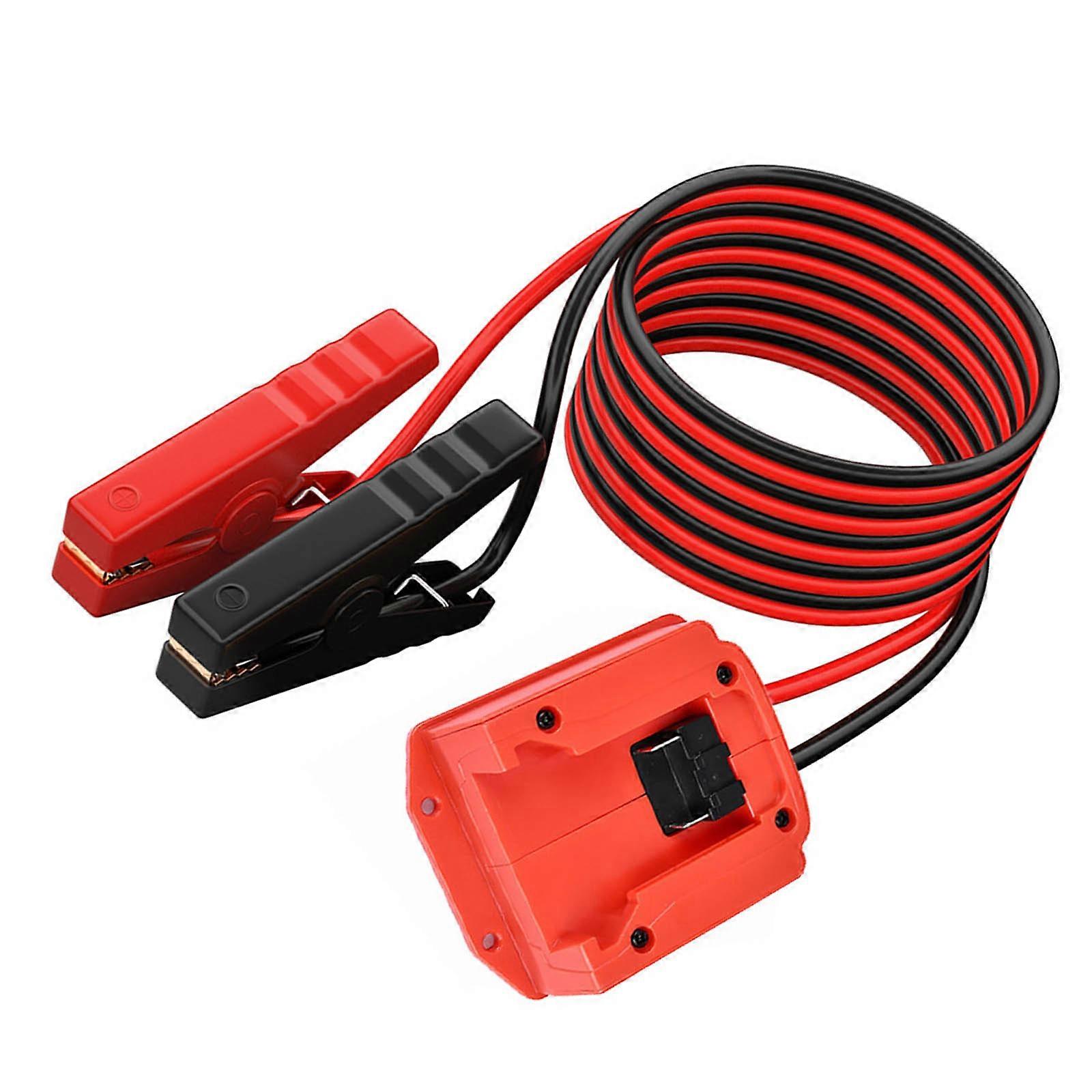 Compact Car Jump Starter Adapter Automotive Boosters Cable Adapter High Conductivity Wire Simple to Operate for Devices   For Milwic