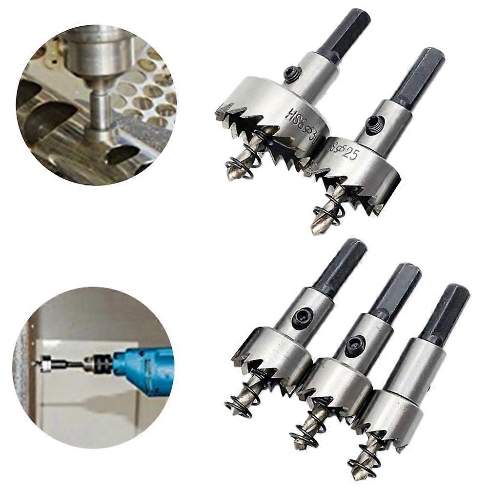 Drill Set for Drilling 5Pcs Silver Hss Hole Bits