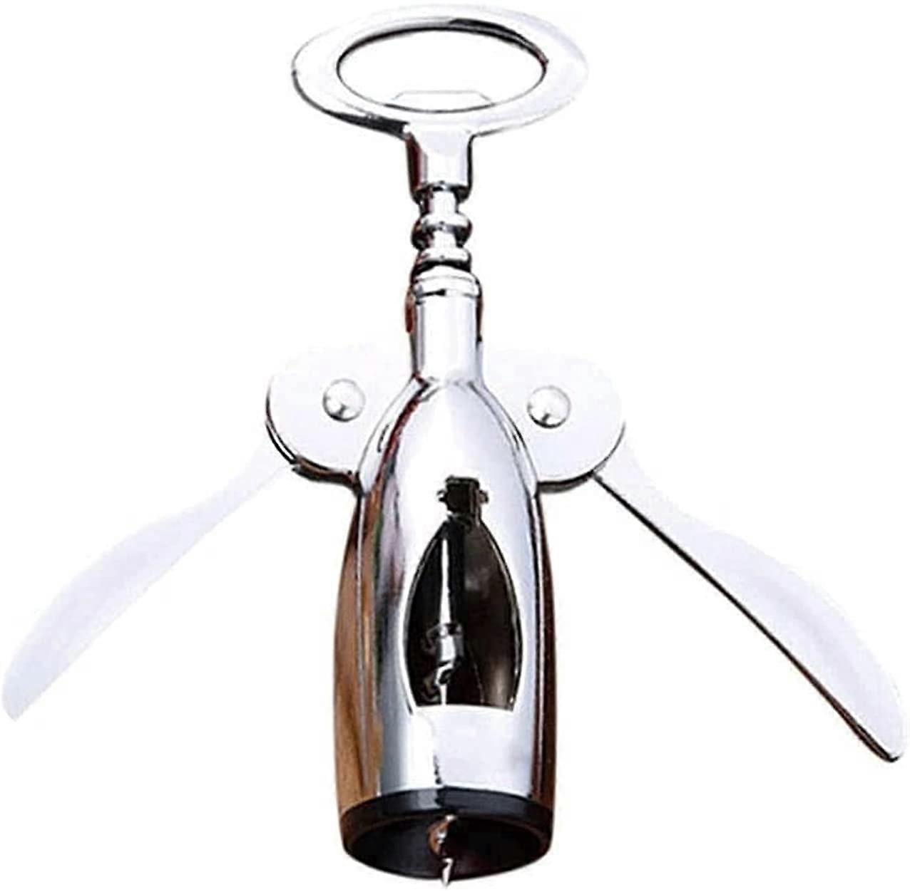 Corkscrew Wine Bottle Opener with Foil Cutter and Stopper Set for Waiters and Wine Lovers