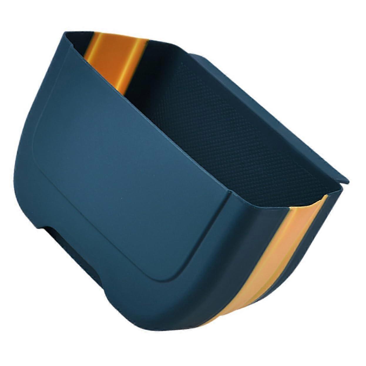 Wall Mounted Trash Can with Folding Lid for Kitchen Cabinet Door, Hanging Garbage Bin Portable for Food Waste