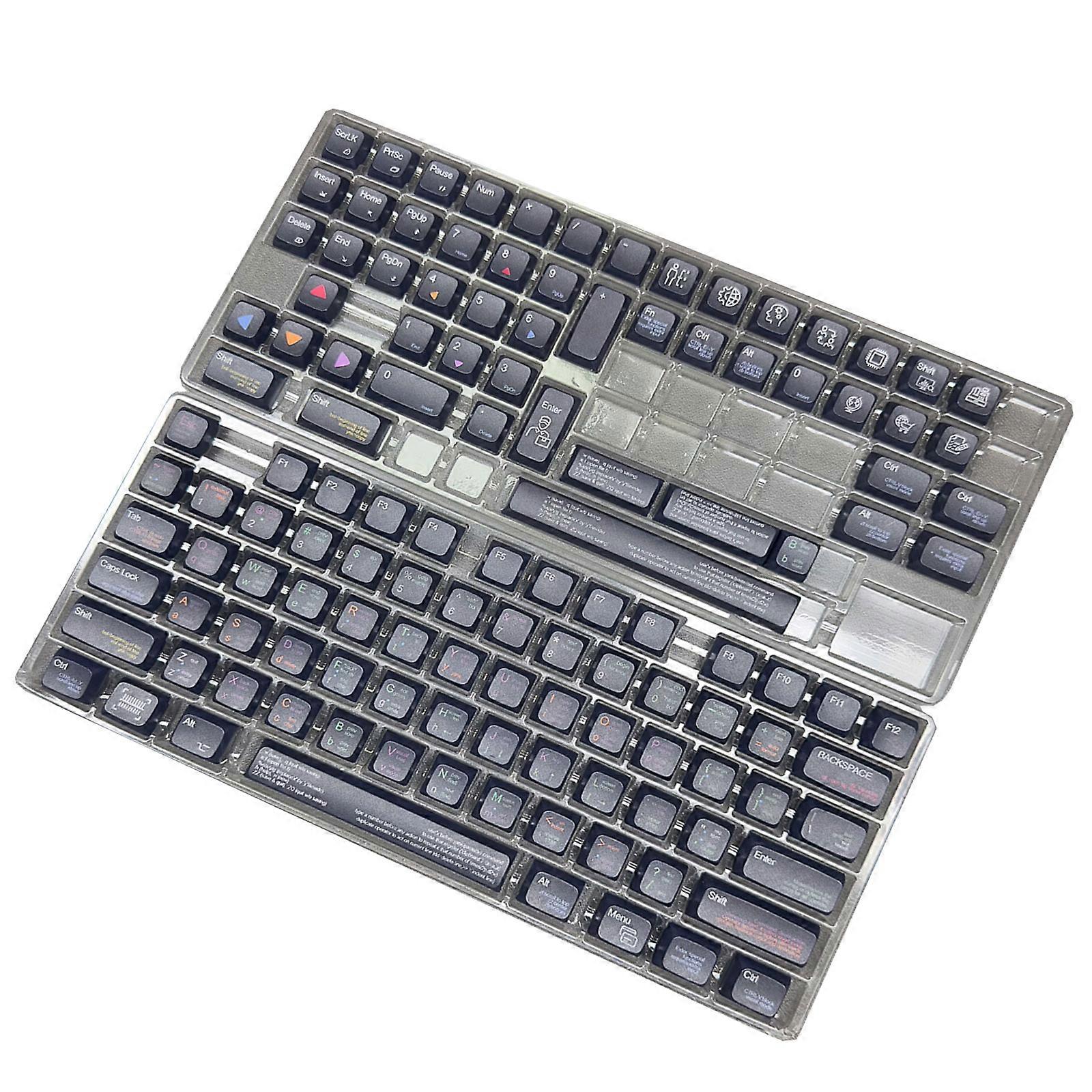 Professional PBT XDA Profile Keycaps with Heat Sublimated Enhances Typing Experience for Mechanical Board Multicolor