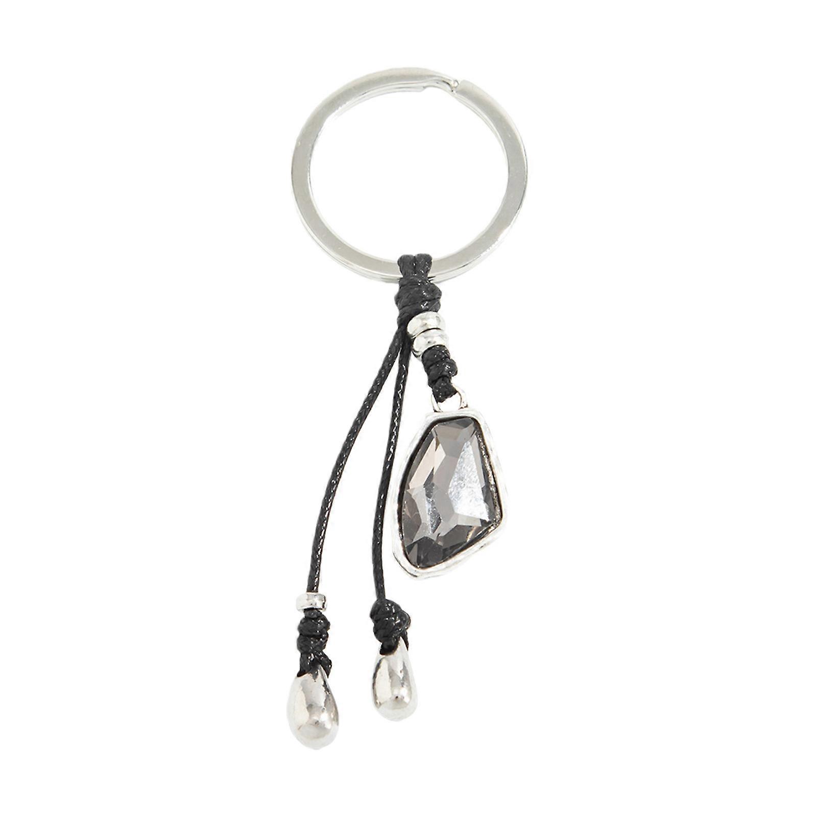 Portable Acrylic Gemstones Keychain With Versatile For Casual Or Formal Outfits Multicolor