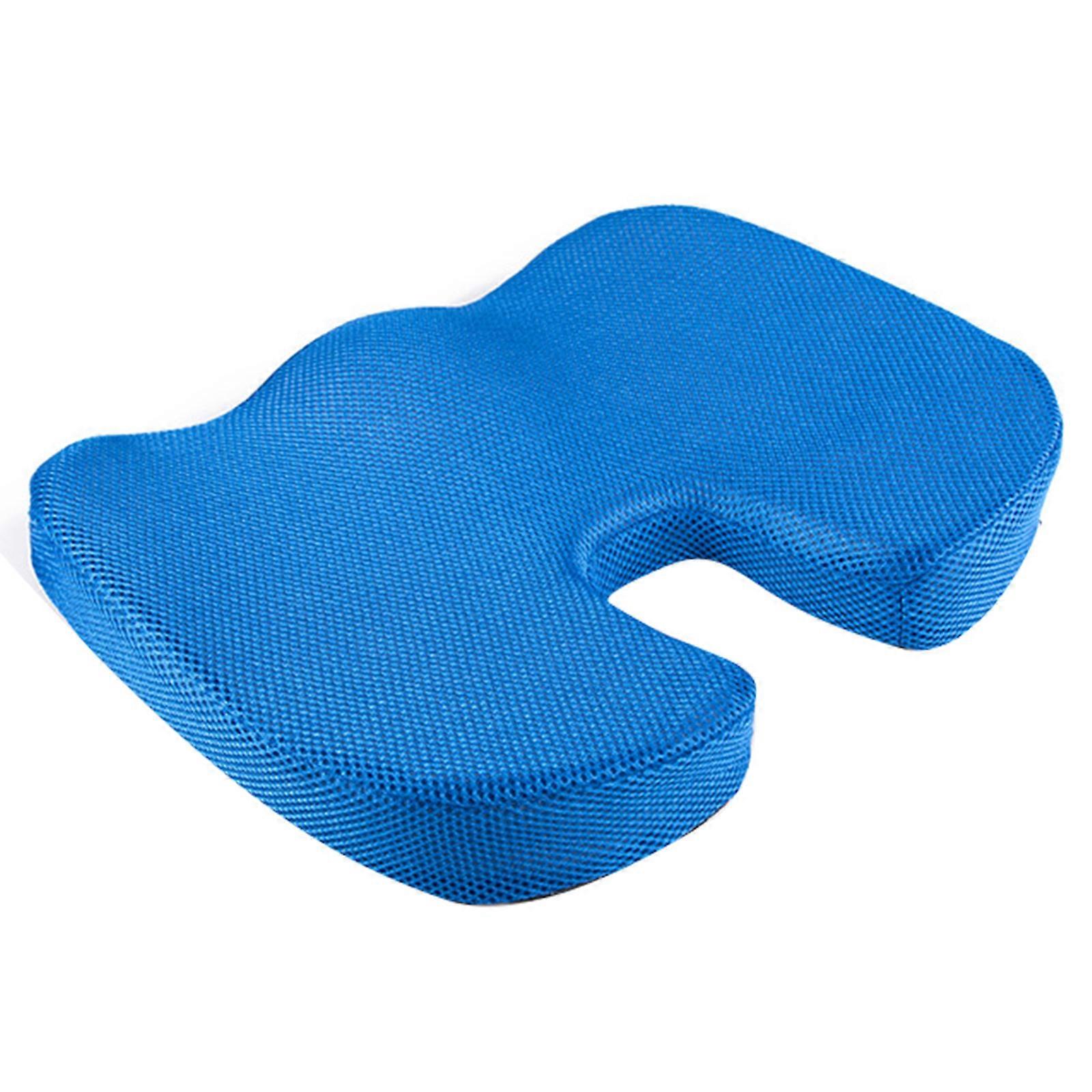ジェルメモリーフォームUhapedクッション優れた快適さとオフィスチェア、カーシート、車椅子のサポートロイヤルブルー