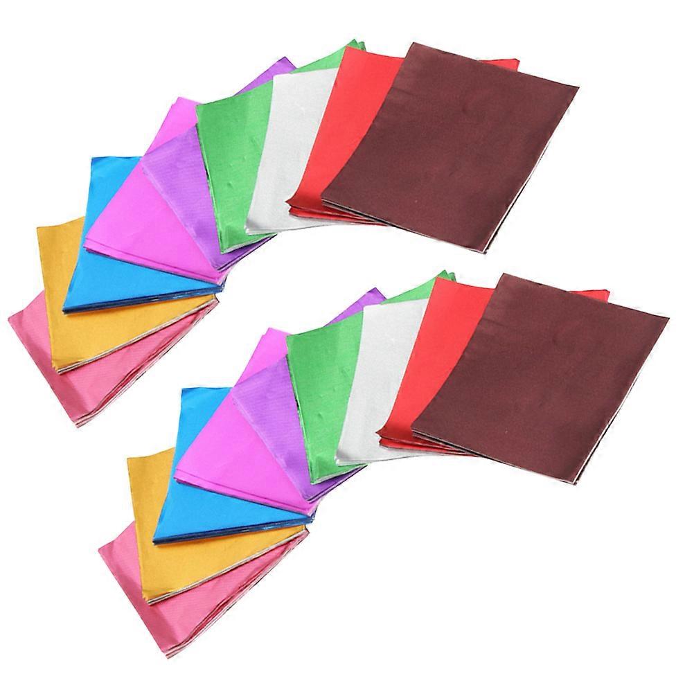 500Pcs Candy Wrapping Paper for Wrapping Colorful Foil Sheets for Chocolate