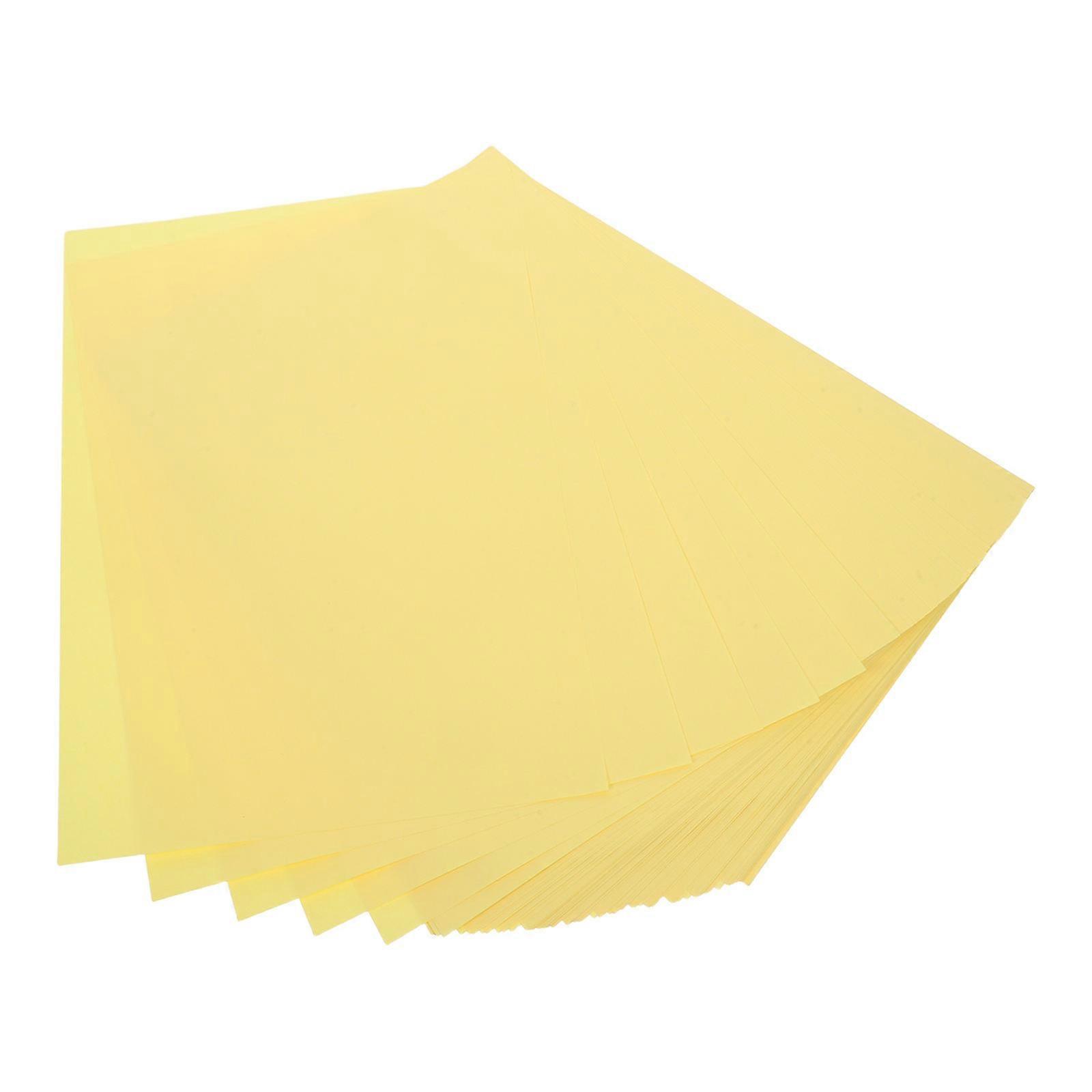 200Pcs Light Yellow Copy Paper for Office Use Smooth Paper for Printing