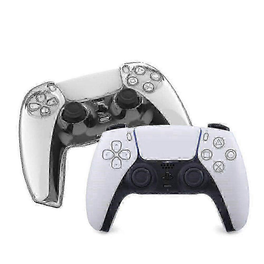 Compatible PS5 wireless game controller all-inclusive crystal protective case fit PS5 hard shell PC