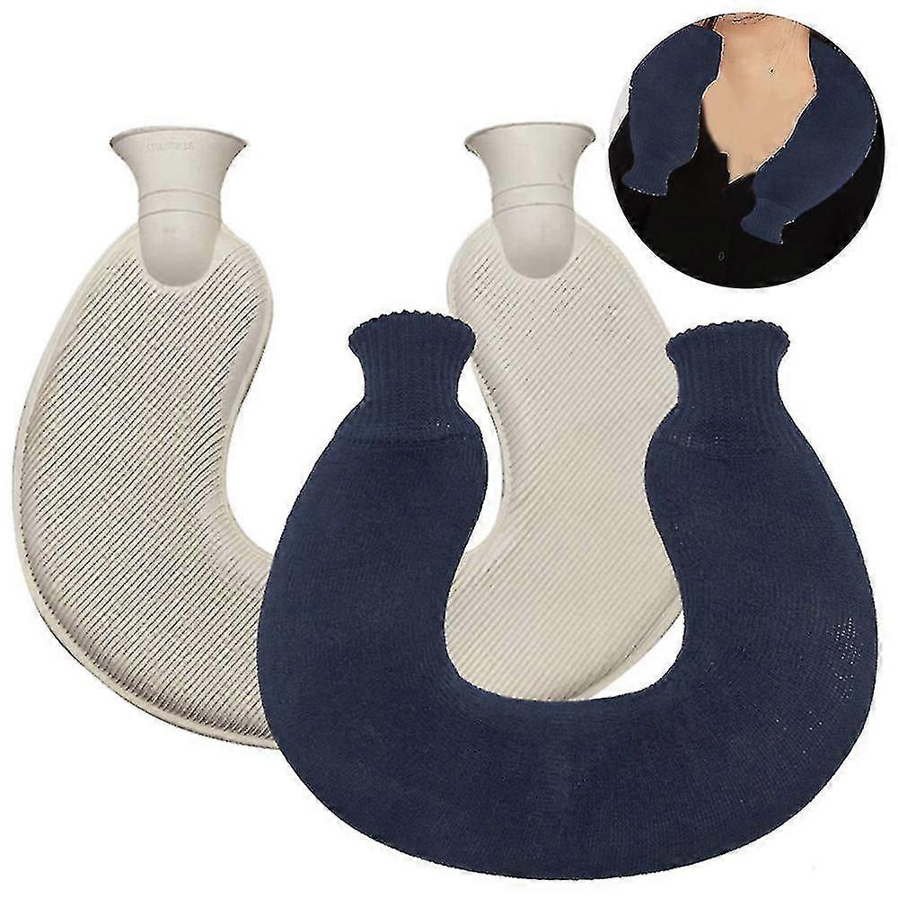 زجاجة ماء ساخن على شكل حرف U للرقبة والكتف، حقيبة ماء ساخن أكثر دفئا