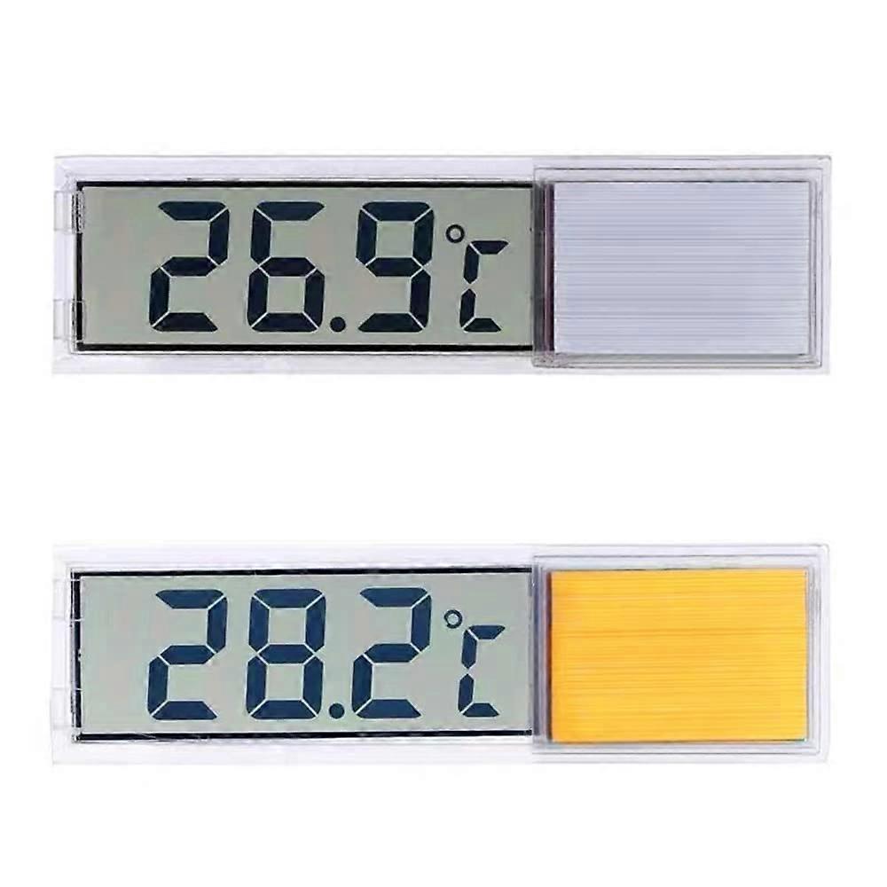 2 Pack LCD Digital Aquarium Thermometer with Temperature Control for Fish Tank Water Testing
