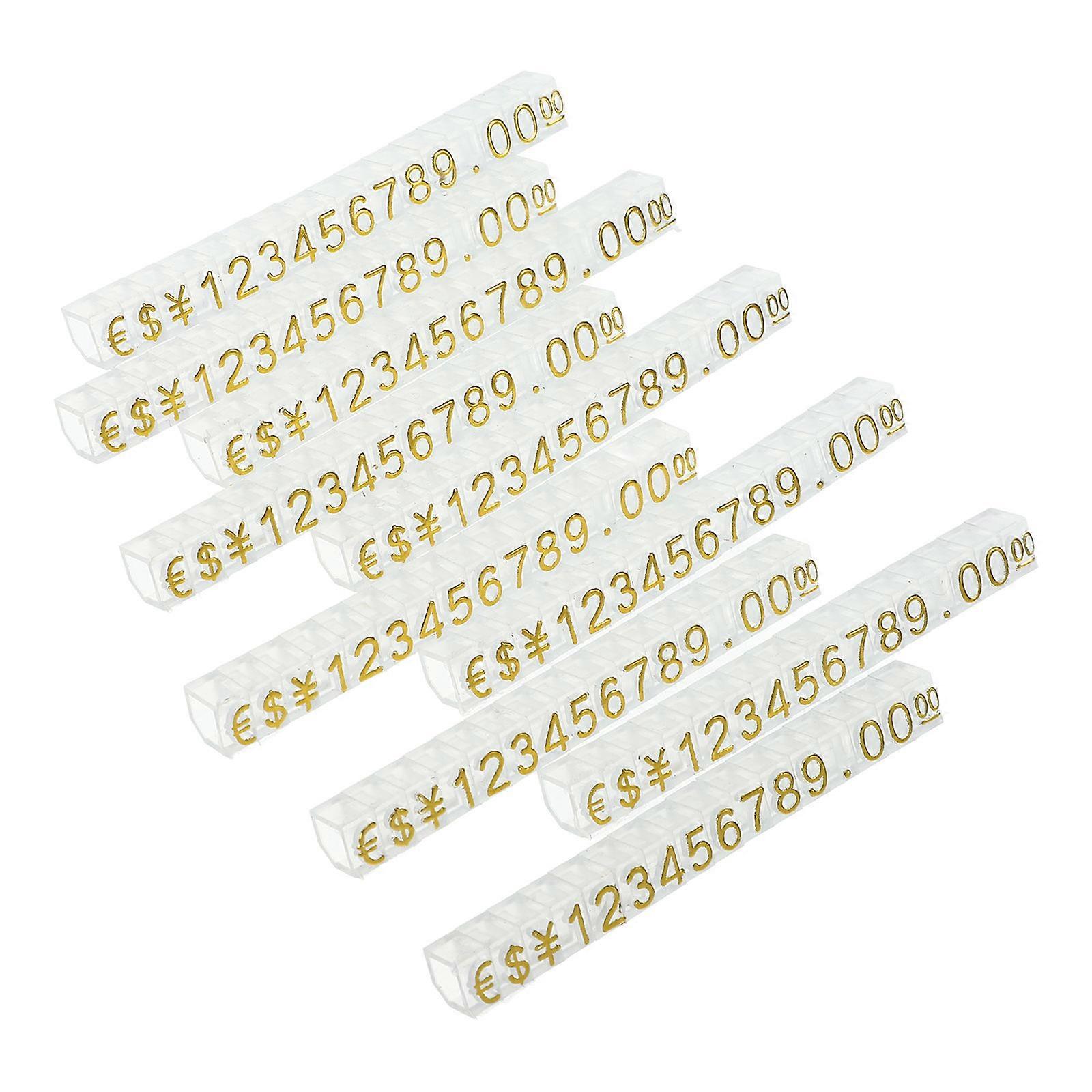 20Pcs Price Displaying Cube Counter Stand Price Tag Plastic Price Display Block