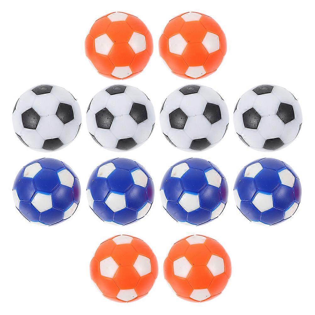 12pcs ζωηρόχρωμες μπάλες ποδοσφαίρου επιτραπέζιων μπαλών επιτραπέζιων μπαλών αντικατάστασης