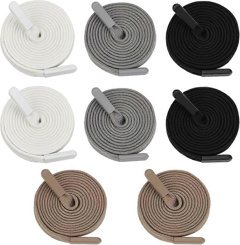 8PCS 55Inch Flat Hoodie Drawstring Cords Replacement 4 Colors Hoodies Drawstring Flat Cord String Draw String for Sweatpants Jacket Coats Shorts Shoes