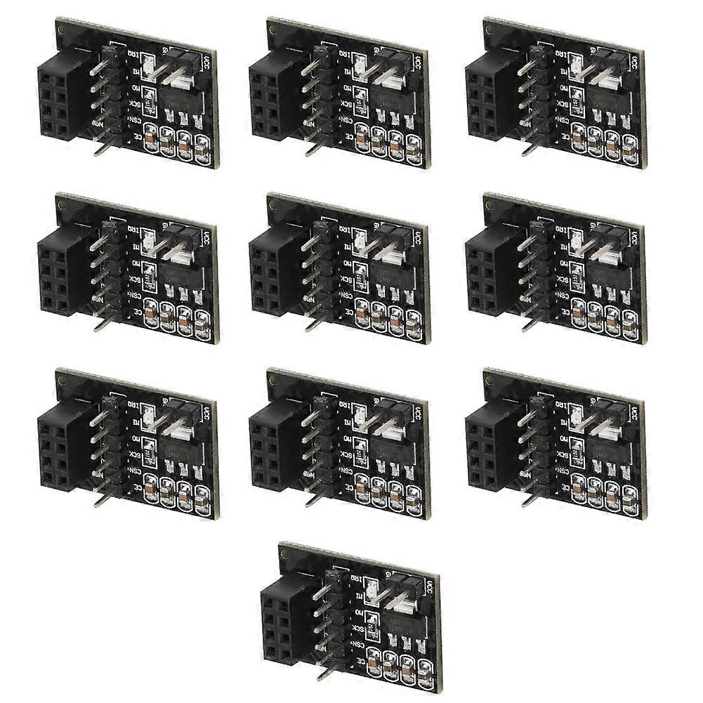 10PCS 3.3V 8Pin NRF24L01+ Wireless Module Pinboard Socket Adapter Module Board