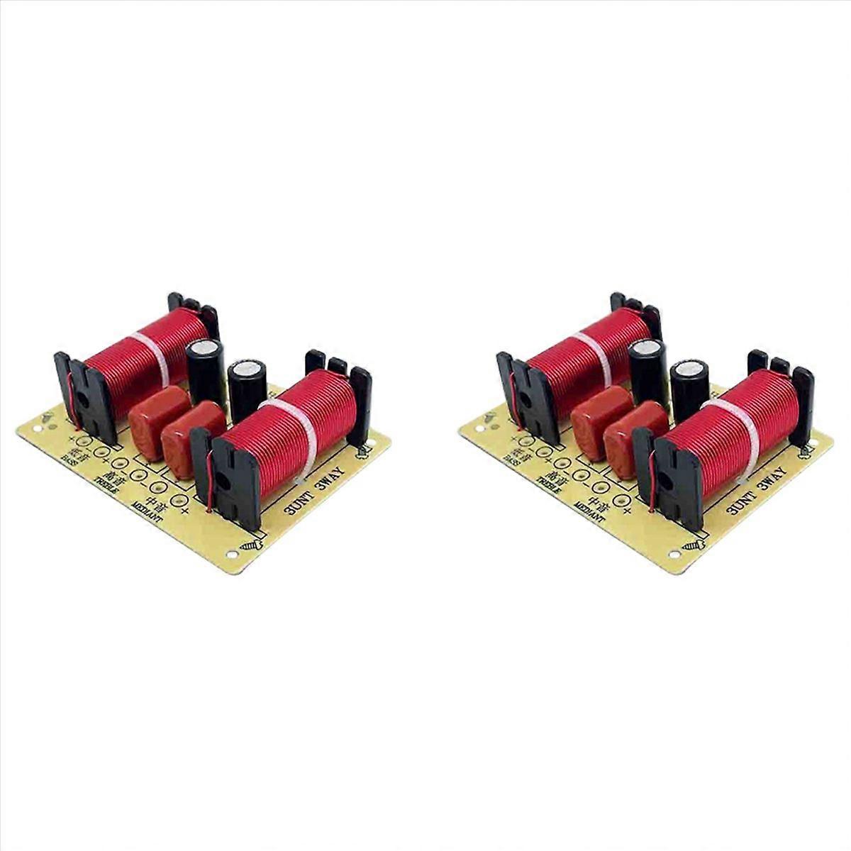 2X 150W HiFi Crossover Filter Module -305 3 Way Speaker Frequency Divider for DIY Home Speaker Trebl