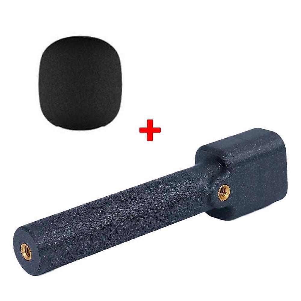 For DJI Mic 2 Expandable Handheld Microphone Stick with 1/4 Interface and Windshield
