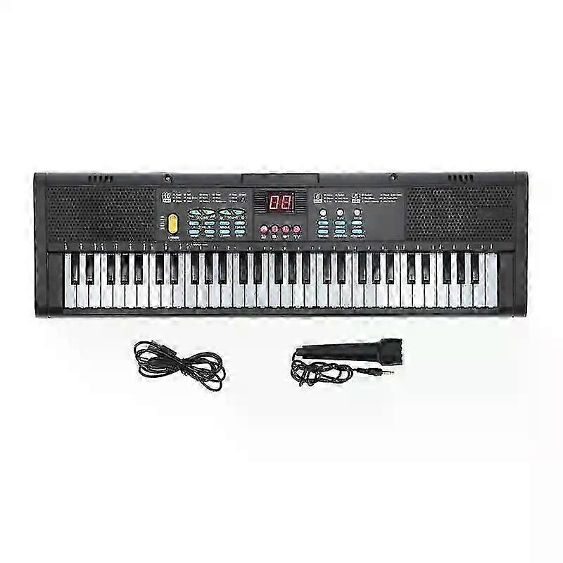 61 Keys Keyboard Piano Instrument Electric Piano Digital Multifunctional with Microphone MQ6186