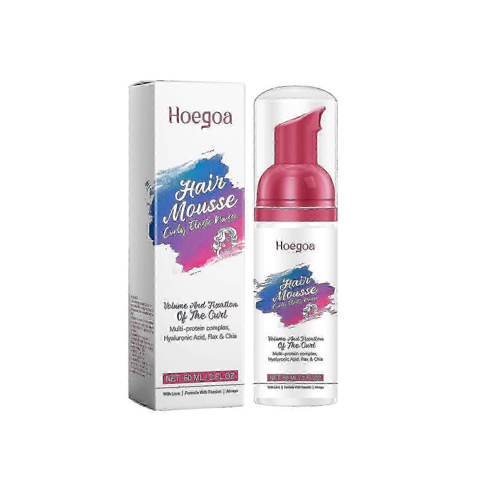 Curl Elastic Mousse, 1pcs Light Fluffy Refreshing Moisturizing Curl Styling Treatment